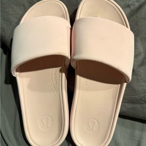 lululemon athletica Women's Light Pink Slide Sandals